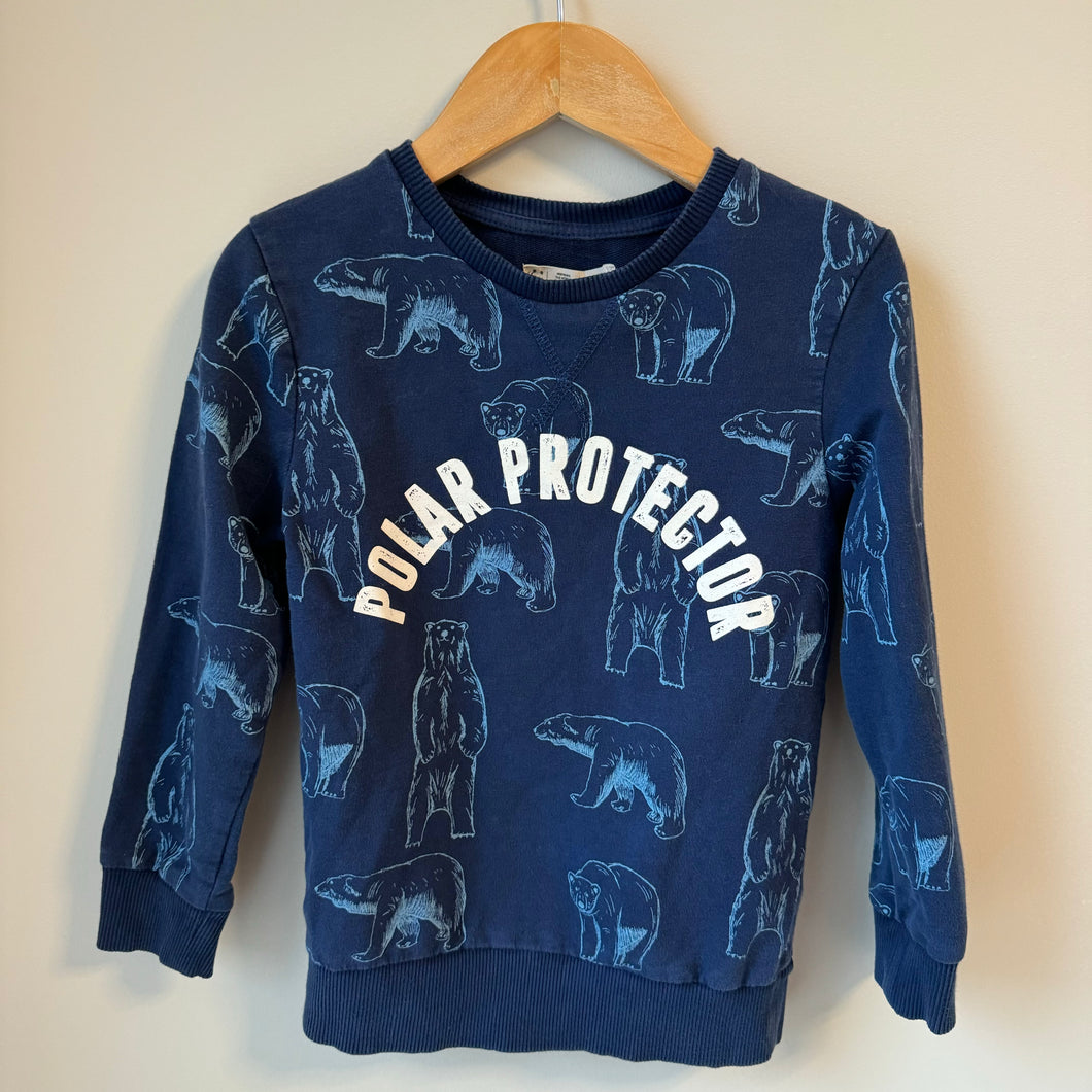 H&M WWF Polar Protector Crewneck 4-5Y
