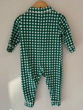 Load image into Gallery viewer, Indigo Check Romper 18-24M
