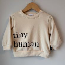 Load image into Gallery viewer, PlumKids Tiny Human Crewneck 12-24M
