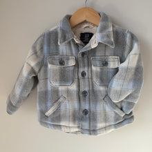 Load image into Gallery viewer, BabyGap Sherpa Lined Plaid Shacket 18-24M
