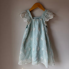 Load image into Gallery viewer, Zara Blue Lined Eyelet Dress 4-5Y
