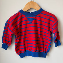 Load image into Gallery viewer, Vintage Peanut Power Red Stripe Crewneck 18M
