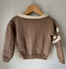 Load image into Gallery viewer, Handmade Puppy Button Knit Cardigan Size 3
