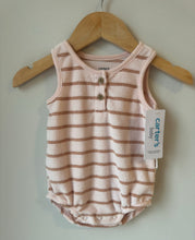 Load image into Gallery viewer, *With Tags* Terry Stripe Romper 3M
