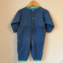 Load image into Gallery viewer, Vintage Denim Patchwork Romper
