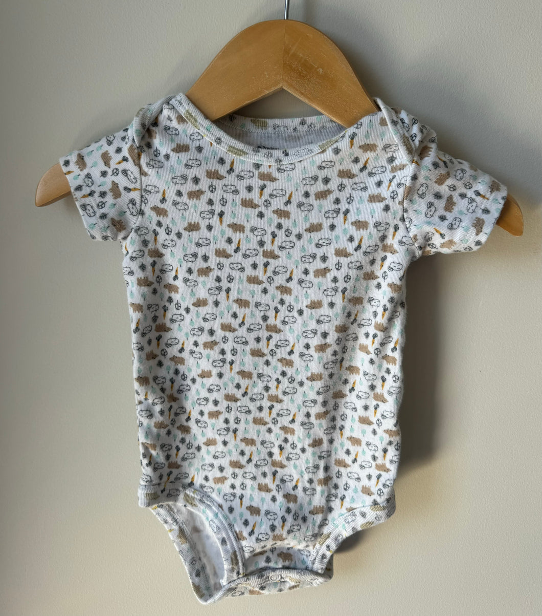 Carrots & Animals Onesie 6M