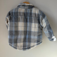 Load image into Gallery viewer, BabyGap Sherpa Lined Plaid Shacket 18-24M
