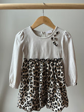 Load image into Gallery viewer, Leopard Bubble Hem Dress 2T

