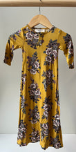 Load image into Gallery viewer, Dwell + Slumber Mustard Bamboo Gown 0-3M
