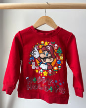 Load image into Gallery viewer, H&amp;M Holiday Mario Crewneck 2-4Y
