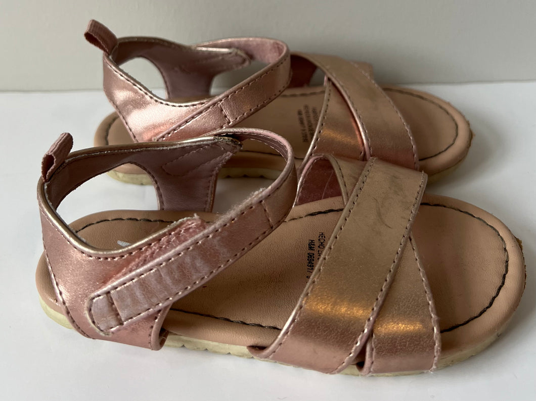 H&M Rose Gold Sandals 7.5C