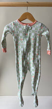 Load image into Gallery viewer, Floral Check Footie 12M
