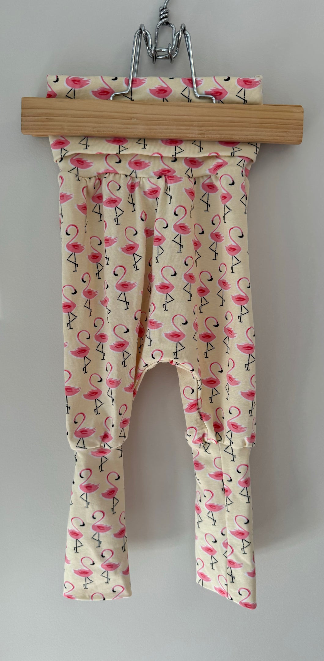 Grow with Me Flamingo Pants 3-18M
