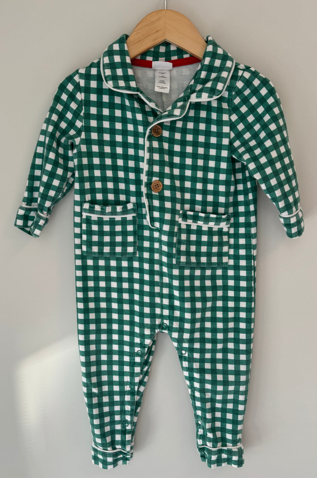 Indigo Check Romper 18-24M