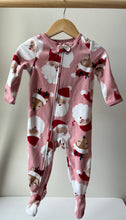 Load image into Gallery viewer, Santa Fleece Footie 12M
