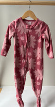 Load image into Gallery viewer, Pink Fleece Floral Footie 2T
