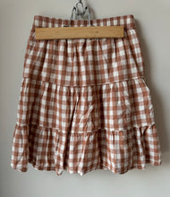 Load image into Gallery viewer, Old Navy Gingham Tiered Skirt Size 6-7
