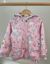Load image into Gallery viewer, Unicorns, Rainbows &amp; Coffee Windbreaker 5-6Y
