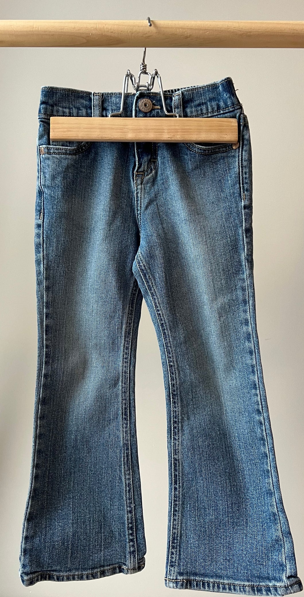 OshKosh Embroidered Heart Pocket Flare Jean 5T