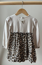 Load image into Gallery viewer, Leopard Bubble Hem Dress 2T
