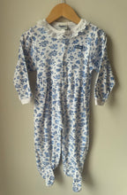 Load image into Gallery viewer, Vintage Blue Floral OshKosh Footie 24M
