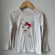Load image into Gallery viewer, Cat &amp; Jack Glitter Deer Long Sleeve 5T
