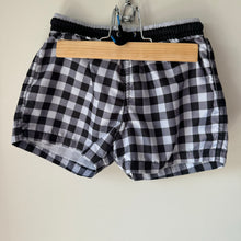 Load image into Gallery viewer, Zara Gingham Swim Shorts Size 6-7
