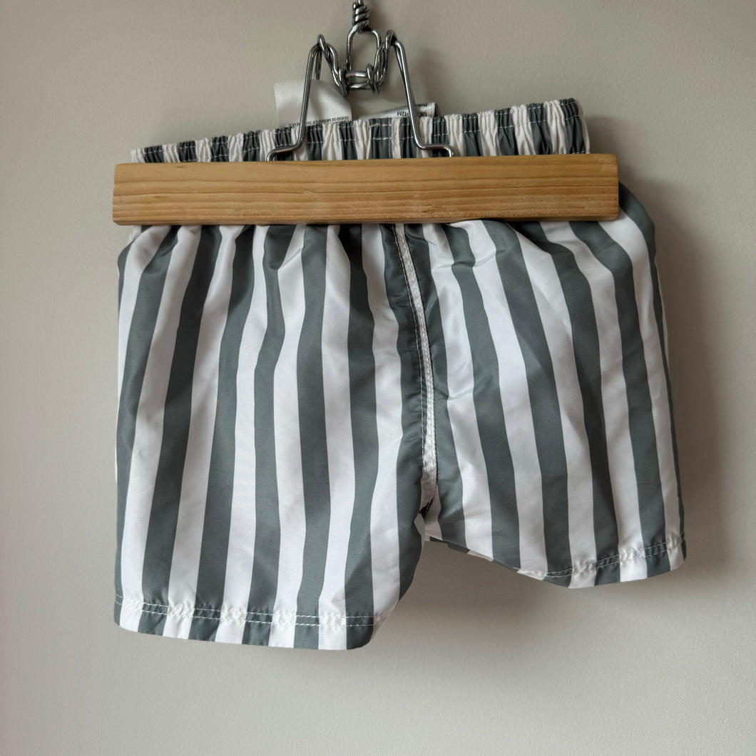 H&M Striped Swim Short 6-12M