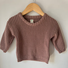 Load image into Gallery viewer, Little Navy Knit Sweater 6-9M
