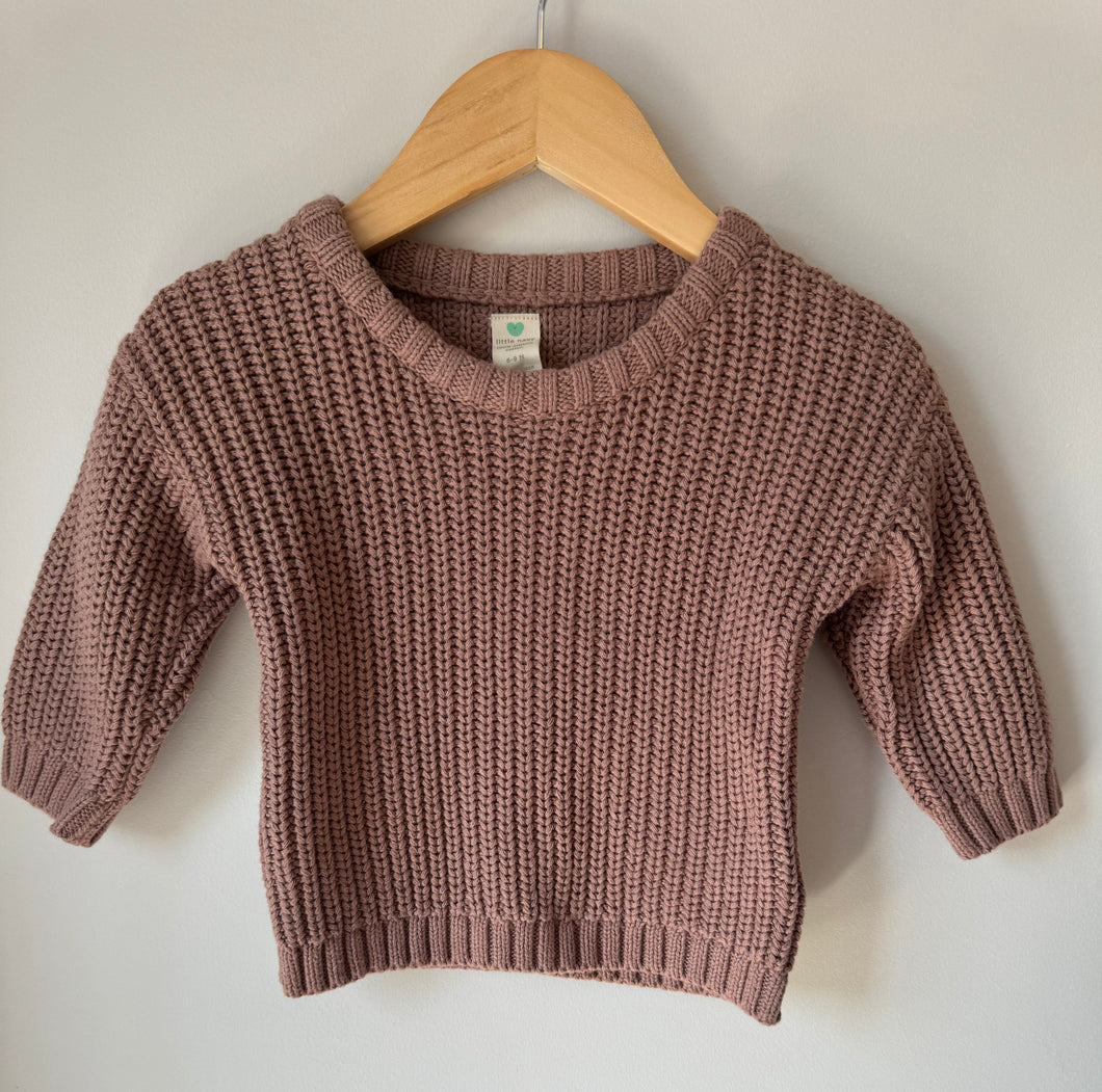 Little Navy Knit Sweater 6-9M