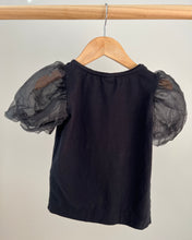 Load image into Gallery viewer, Zara Tulle Sleeve Tee Size 6
