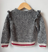Load image into Gallery viewer, Roots Cabin Knit Ruffle Sweater Size 2T
