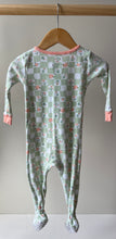 Load image into Gallery viewer, Floral Check Footie 12M
