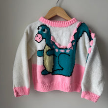 Load image into Gallery viewer, Vintage Knit Dino Sweater 4-5Y
