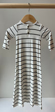 Load image into Gallery viewer, Dwell + Slumber Stripe Bamboo Gown 0-3M
