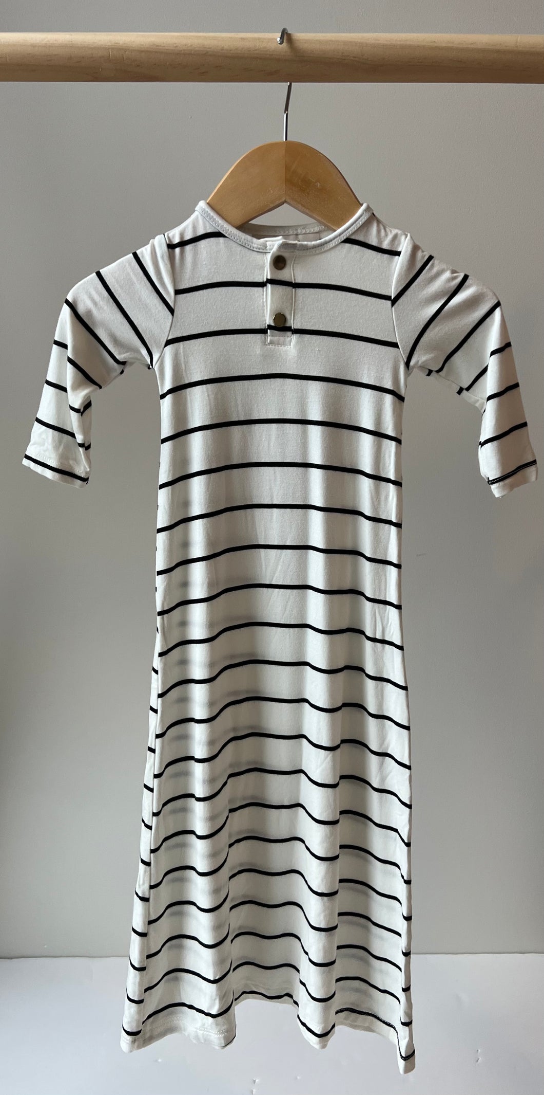 Dwell + Slumber Stripe Bamboo Gown 0-3M