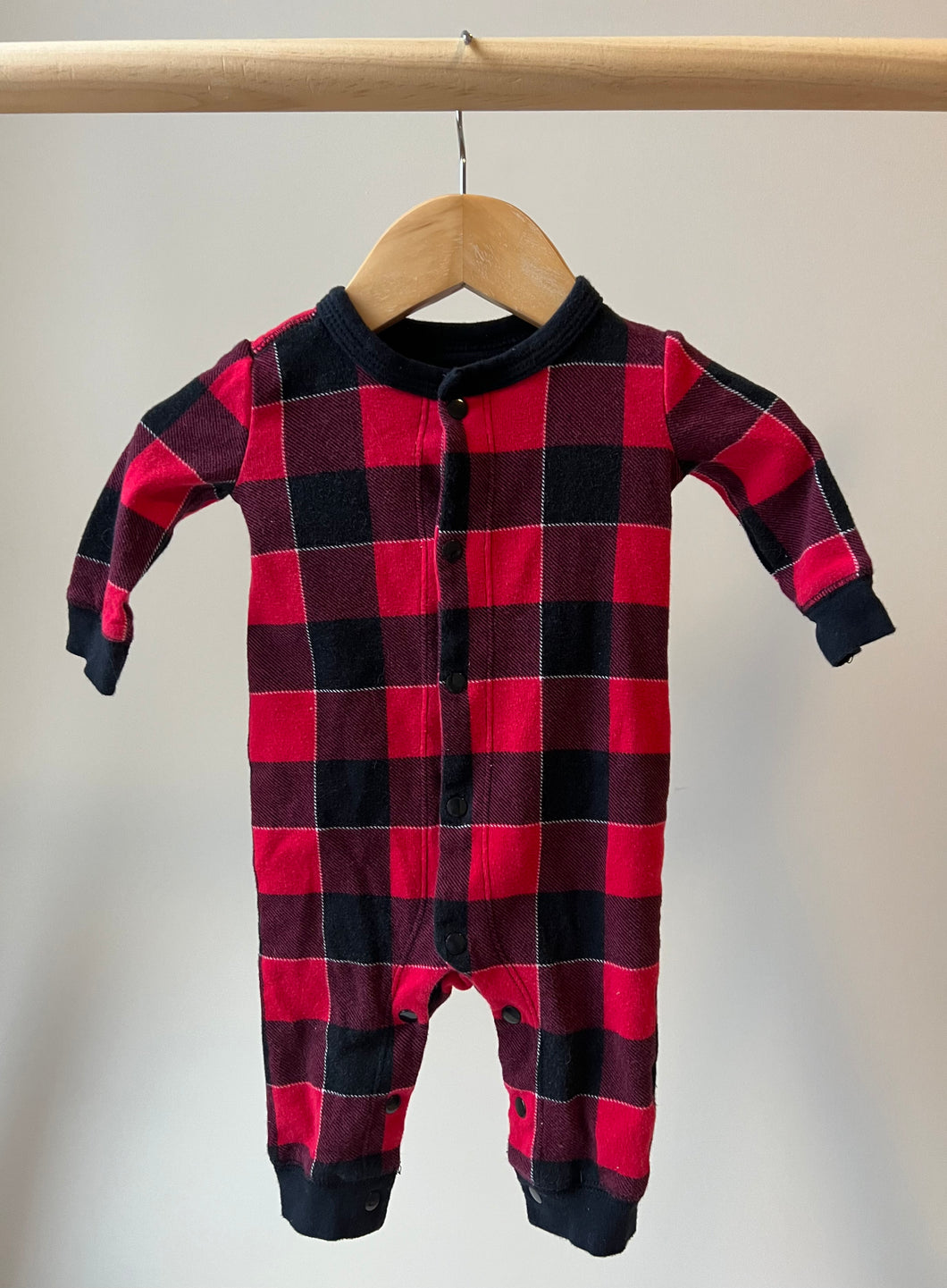 Indigo Buffalo Check One Piece 3-6M