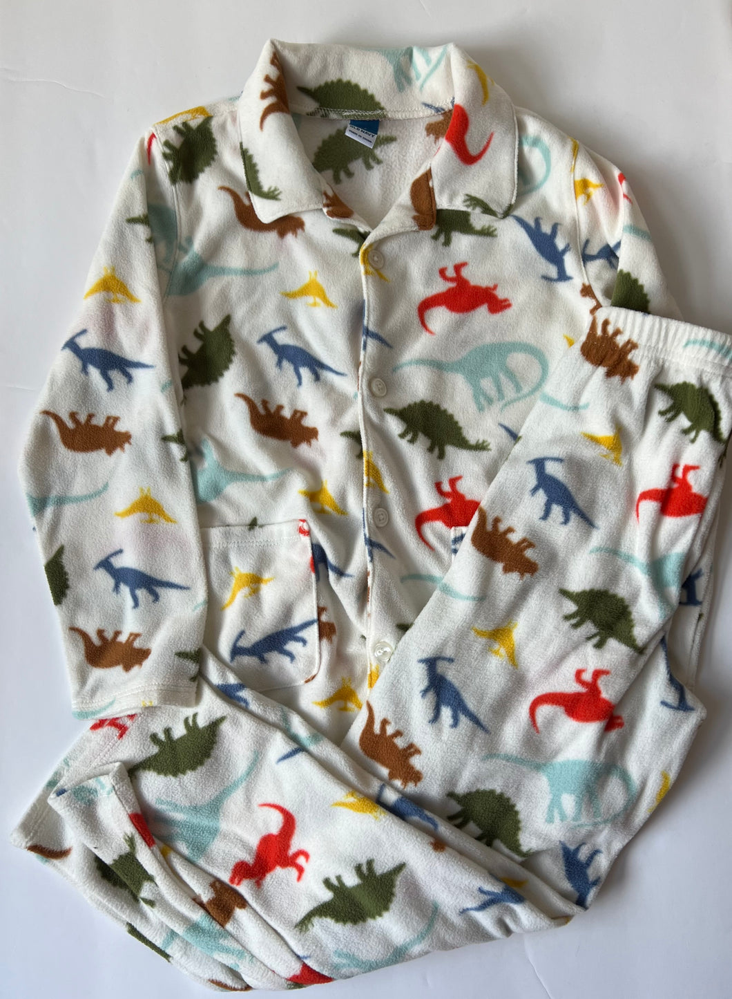 Old Navy Polar Fleece Dino PJ 6T