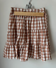 Load image into Gallery viewer, Old Navy Gingham Tiered Skirt Size 6-7
