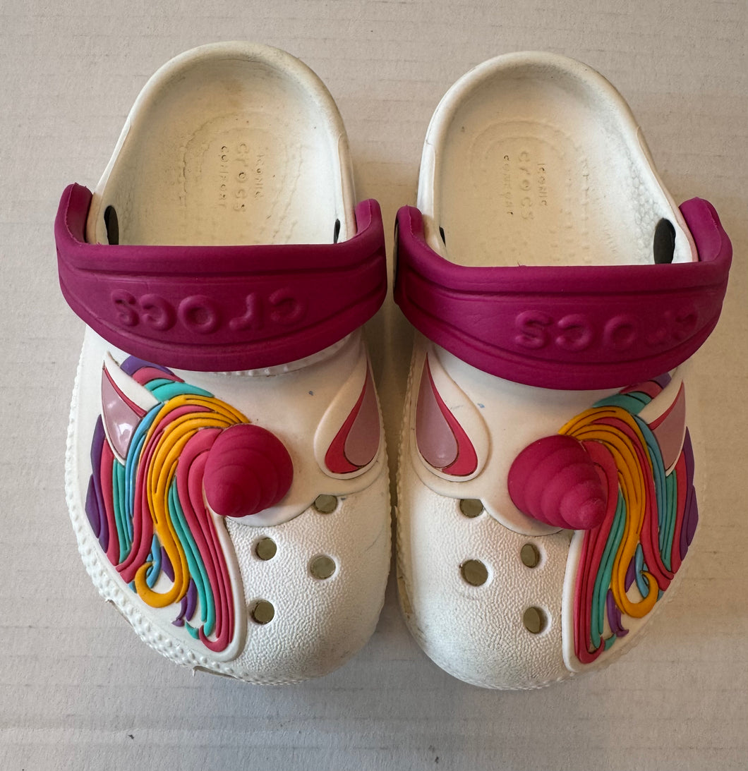 Unicorn Crocs Size 6C