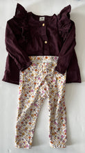 Load image into Gallery viewer, H&amp;M Ruffle and Floral Set 9-12M
