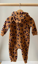 Load image into Gallery viewer, Leopard Fleece Romper 12-18M
