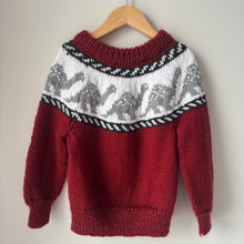Load image into Gallery viewer, Vintage Dino Collar Knit Sweater Size 8

