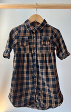 Load image into Gallery viewer, Old Navy Blue Plaid Button Up Dress 5T
