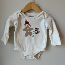 Load image into Gallery viewer, Indigo Gingerbread Man Onesie 6-12M
