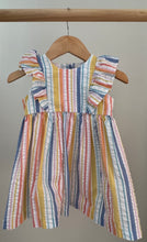 Load image into Gallery viewer, Striped Ruffle Dress 18M
