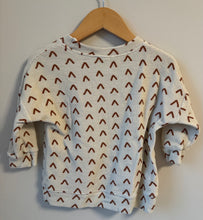 Load image into Gallery viewer, Dear Aspen Waffle Chevron Crewneck 18-24M
