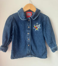 Load image into Gallery viewer, Vintage Mickey Denim Button Up Size 3
