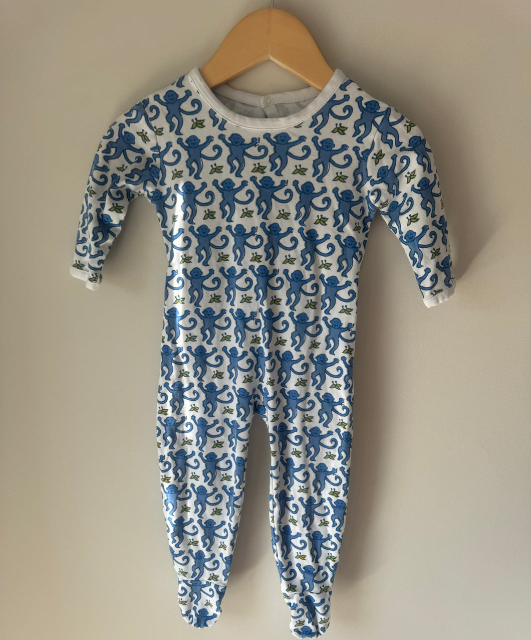 Roller Rabbit Monkey Footie 3-6M