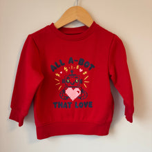 Load image into Gallery viewer, Old Navy All A Bot That Love Crewneck 2T

